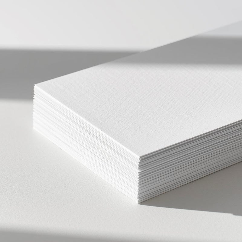 Syntego 10 Sheets A4 Card Stock White Linen Silkweave Textured Matt 250gsm - Image 3